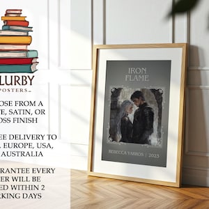 Iron Flame by Rebecca Yarros Minimalist Print, Fantasy Book Wall Art, Bookish Gift, Reading Nook Poster image 9