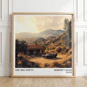 El gran vacío de Robert Crais / Póster del libro / Regalo de arte literario para amantes de los libros / Arte de pared inspirado en la novela / Envío gratuito