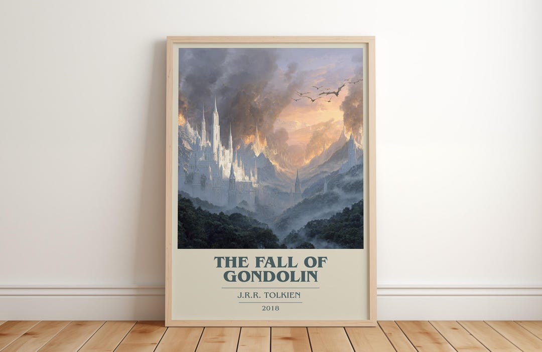 The Fall of Gondolin by J. R. R. Tolkien Modern Minimalist Poster ...