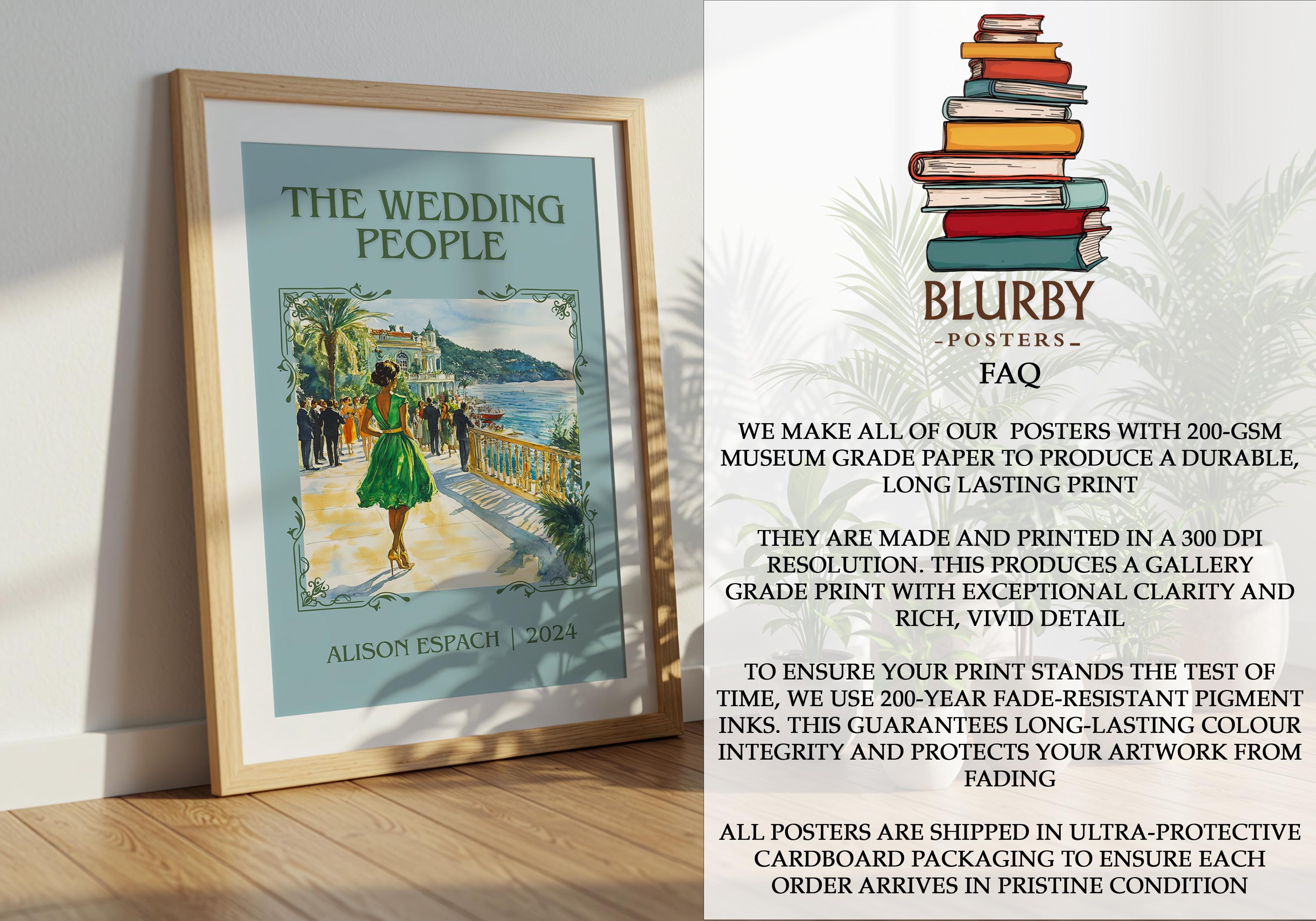 The Wedding People by Alison Espach | Book Poster | Literary Art