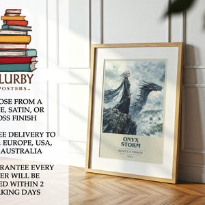 Onyx Storm by Rebecca Yarros Modern Minimalist Poster, Fantasy Book Art, Bookish Gift, Reading Nook Print image 10