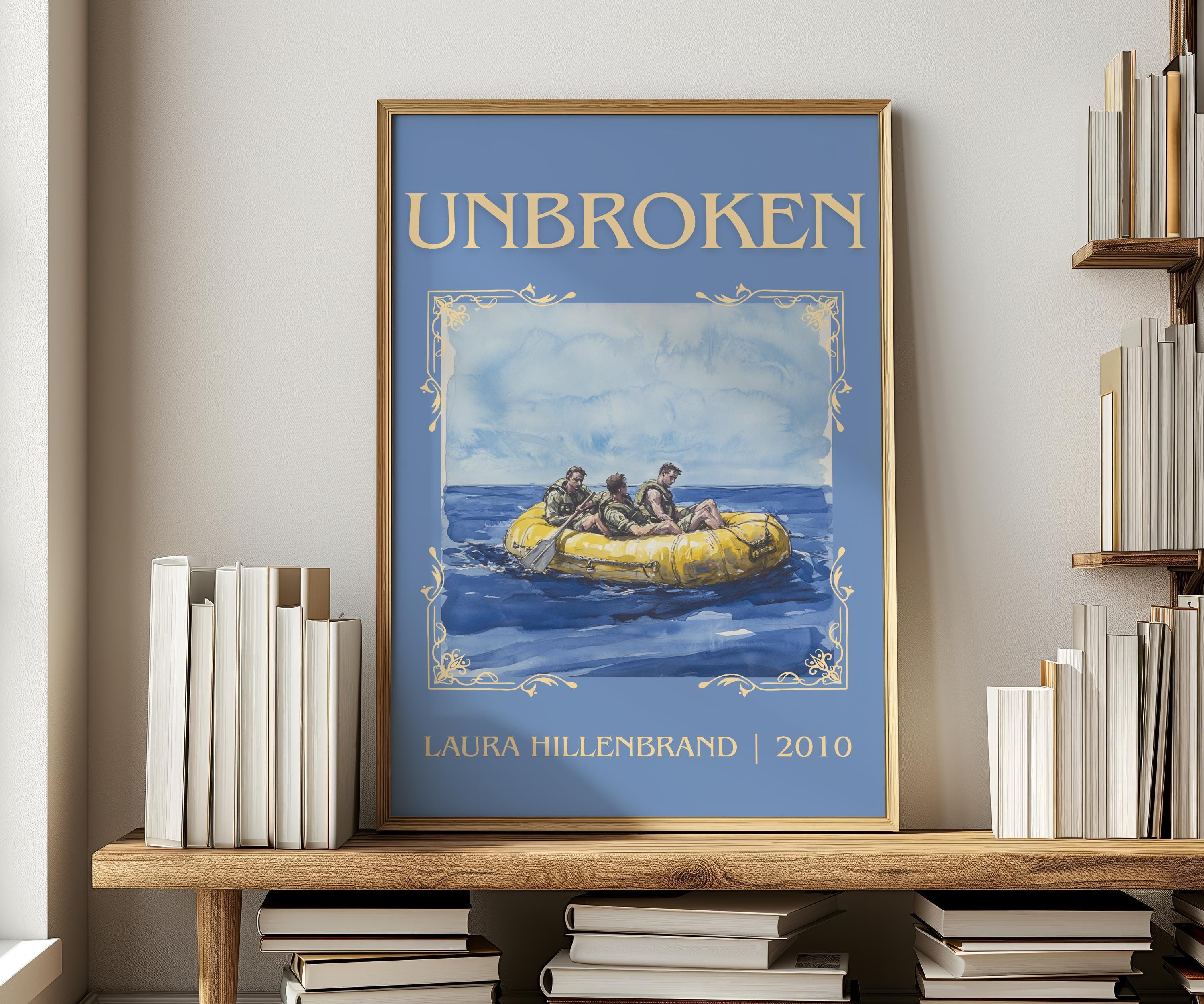 Unbroken by Laura Hillenbrand Minimalist Print, Non-fiction Book 