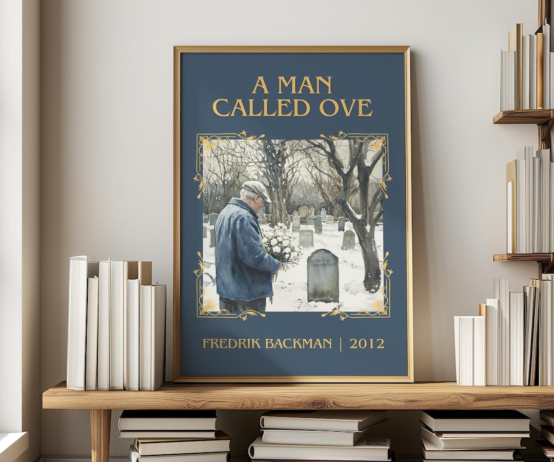 A Man Called Ove by Fredrik Backman Minimalist Print, Contemporary