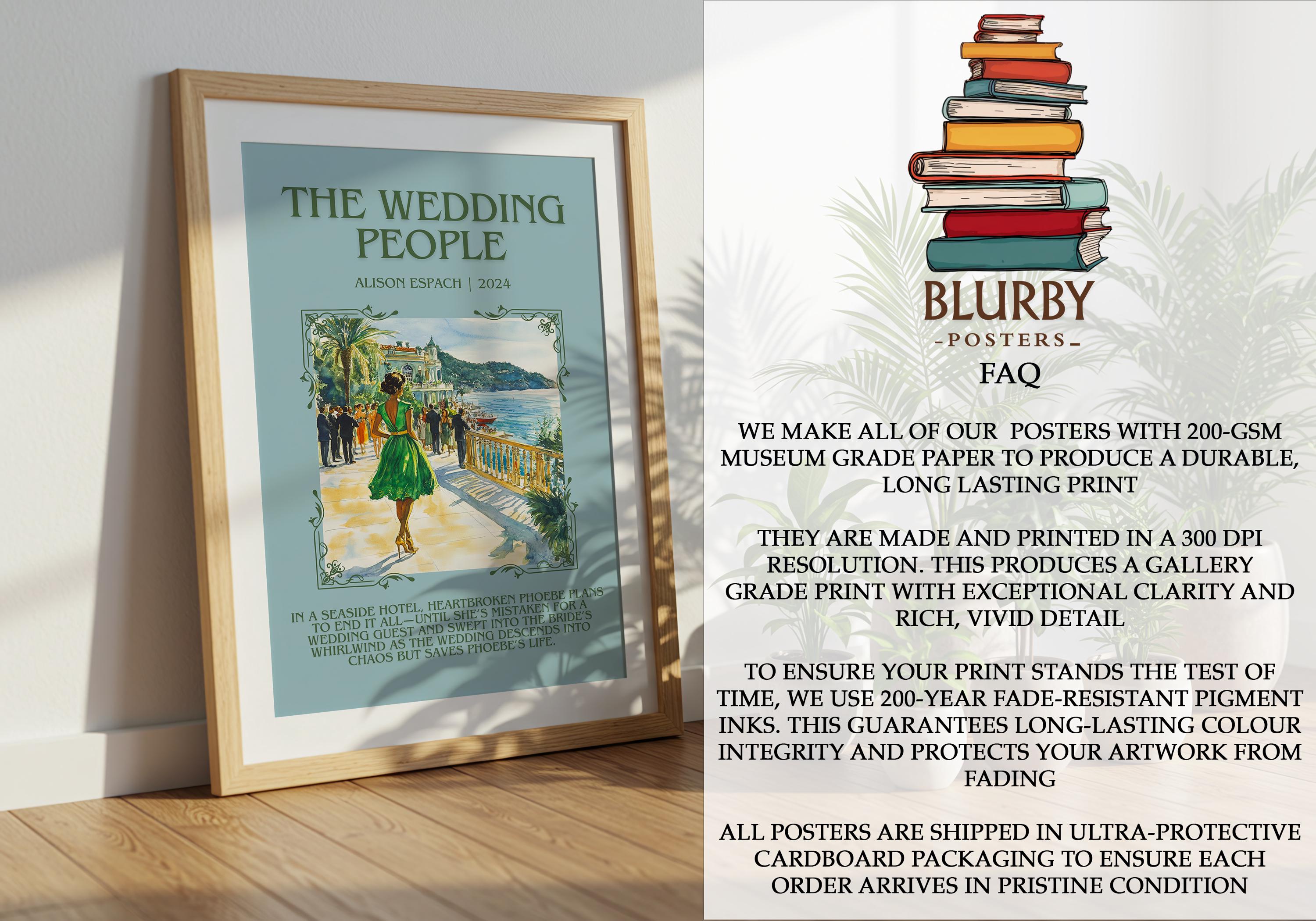 The Wedding People by Alison Espach Book Poster, Contemporary