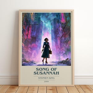 Song of Susannah von Stephen King Modernes minimalistisches Poster, Fantasy Buch Kunst, Geschenk für Bücherwürmer, Leseecke Druck