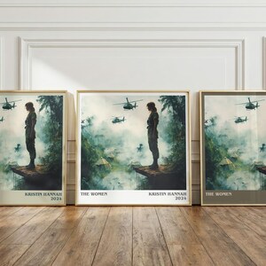The Women by Kristin Hannah Square Book Print, Historical Fiction Literary Wall Art, Reader Gift, Reading Nook Poster image 3