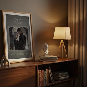 Iron Flame by Rebecca Yarros Minimalist Print, Fantasy Book Wall Art, Bookish Gift, Reading Nook Poster image 6