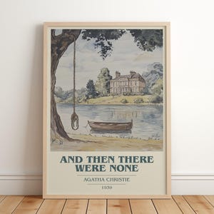 アガサ・クリスティ著『そして誰もいなくなった』｜ブックポスター｜読書好きへの文学アートギフト｜小説にインスパイアされたウォールアート｜送料無料