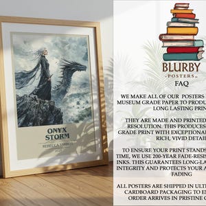 Onyx Storm by Rebecca Yarros Modern Minimalist Poster, Fantasy Book Art, Bookish Gift, Reading Nook Print image 11