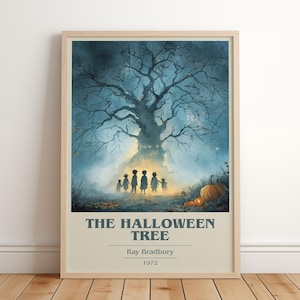 The Halloween Tree by Ray Bradbury | Book Poster | Literary Art Gift For Book Lover | Novel Inspired Wall Art