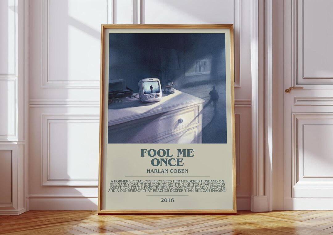 Fool Me Once by Harlan Coben Book Poster Literary Art