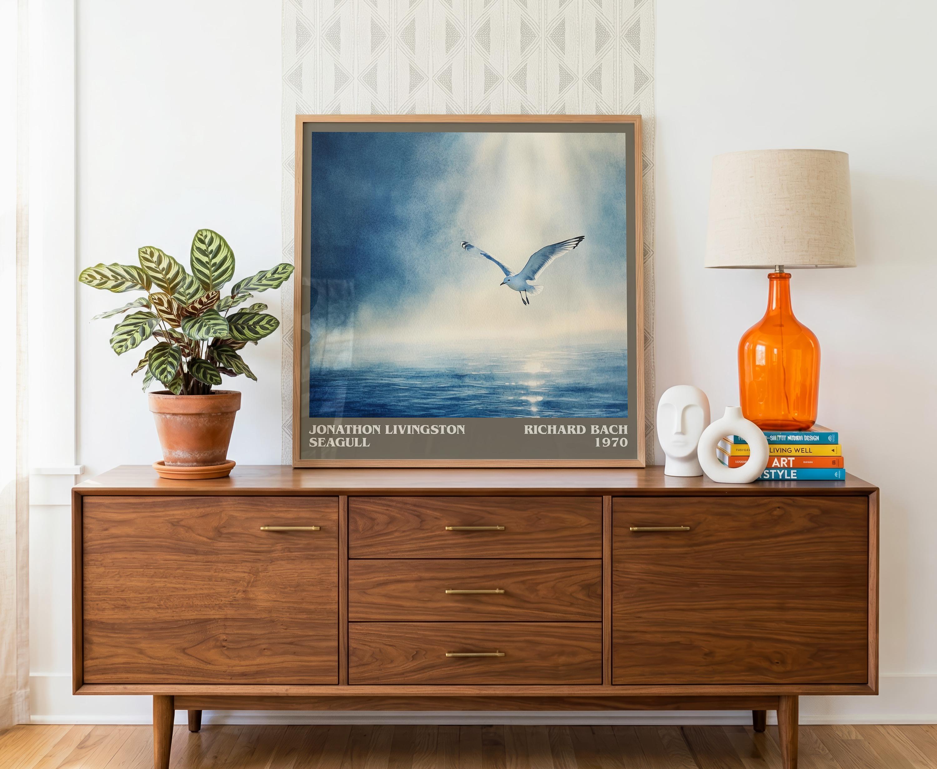 Jonathan Livingston Seagull by RICHARD BACH Square Book Print