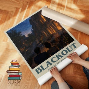 Blackout book poster packaging – museum-quality print rolled in protective tube