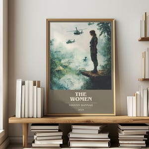The Women by Kristin Hannah Modern Minimalist Poster, Historical Fiction Book Art, Bookish Gift, Reading Nook Print image 6
