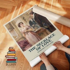 The Necklace Of Love by Barbara Cartland | Book Poster | Literary Art Gift For Book Lover | Novel Inspired Wall Art | Free Delivery image 9