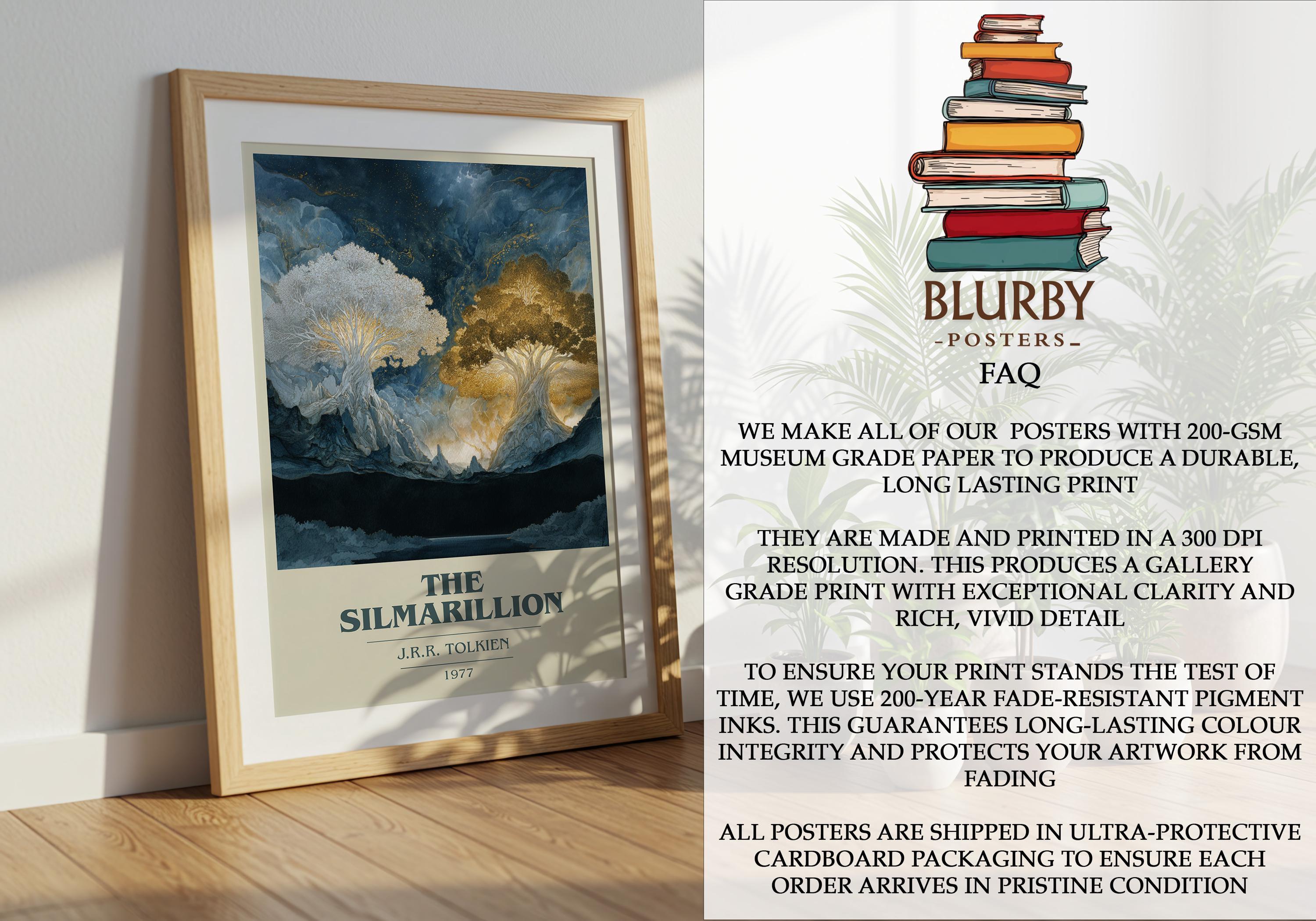 The Silmarillion by J. R. R. Tolkien Modern Minimalist Poster