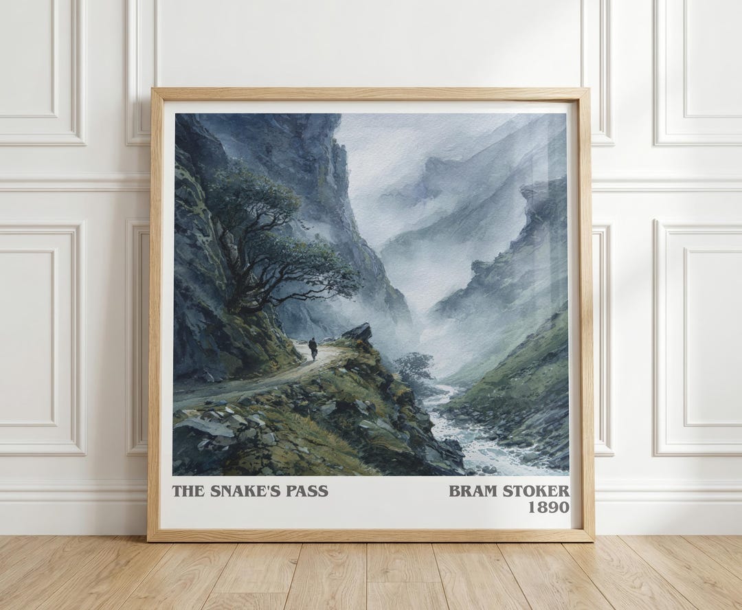 The Snake's Pass by Bram Stoker | Square Bookish Poster | Inspired Fan ...
