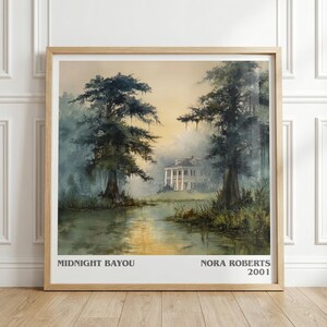 Midnight Bayou di Nora Roberts / Poster quadrato a tema libri / Stampa ispirata a un'opera di fan art / Consegna gratuita