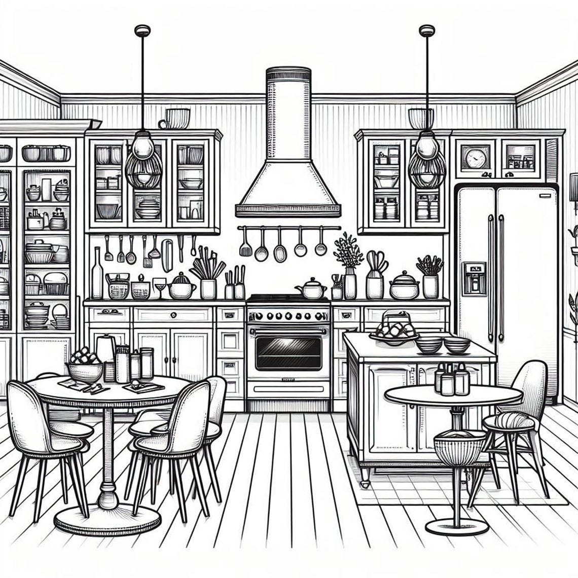 Creative Bundle! 30+ Interior Design Coloring Pages- Full House - Etsy