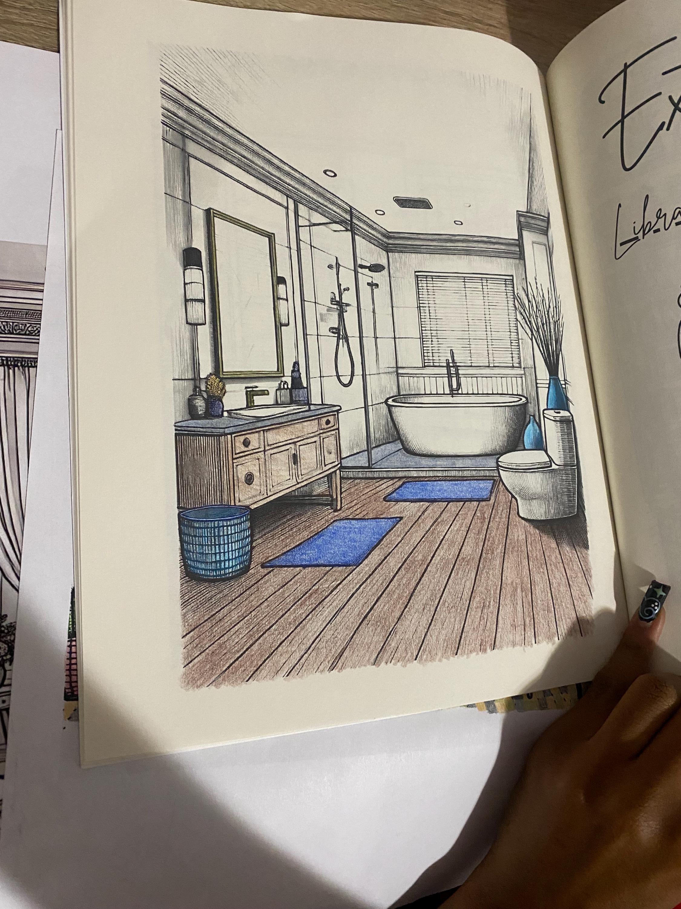 Creative Bundle! 30+ Interior Design Coloring Pages- Full House - Etsy