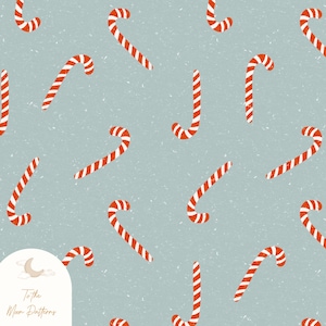 Christmas Candy Cane Digital Pattern - Festive Holiday Background for Crafts, Wrapping, and DIY Projects, Digital Paper, Candy Cane Pattern