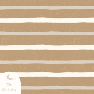 Rustic Neutral Stripe Seamless Digital Pattern - Minimalist Beige and Cream Striped Design for Crafting, Scrapbooking, and Print Projects