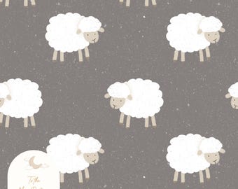Adorable Sheep Seamless Pattern - Rustic Farmhouse Animal Design for Fabric, Wallpaper, and Baby Nursery Crafts - Seamless Fabric Design