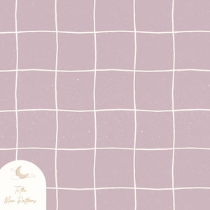 Minimalist Beige Grid Digital Paper - Neutral Gingham Pattern - Aesthetic Seamless Background - Subtle Textured Checkered Design