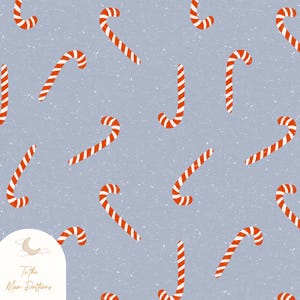 Christmas Candy Cane Digital Pattern - Festive Holiday Background for Crafts, Wrapping, and DIY Projects, Digital Paper, Candy Cane Pattern