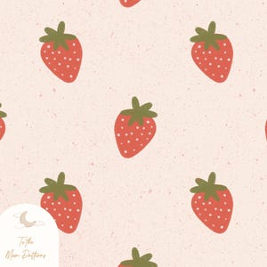 Strawberry Delight Seamless Pattern - Cute Red Fruit Digital Paper for Crafts, Scrapbooking, and DIY Projects