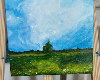 Custom Acrylic Painting on Canvas: Art Commissions from Photo, Original Acrylic painting landscape, painting landscape