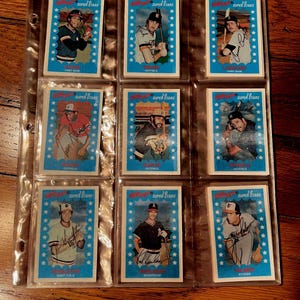 1982 Kellogg’s 3-D Super Star Complete Set 64 Cards