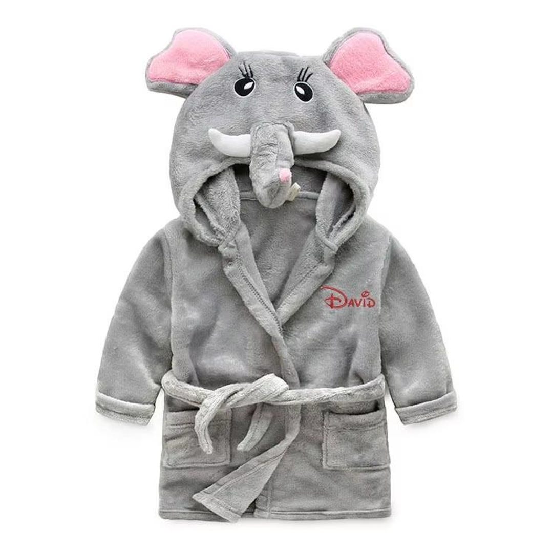 Cartoon Animal Baby Hooded Bathrobe Infant Sleepwear Bathing Robe main image 0