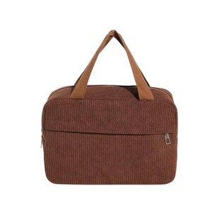 Bolsa de maquillaje de terciopelo personalizada con bordado, bolsa de almacenamiento de viaje multifuncional con nombre personalizado, elegante bolsa de ocio portátil