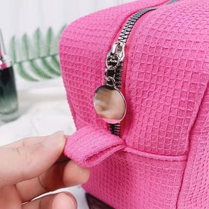 Borsa cosmetica regalo personalizzata per ragazze – Organizer da viaggio a nido d'ape – Grande capacità per cancelleria e cosmetici – Regali per damigelle d'onore