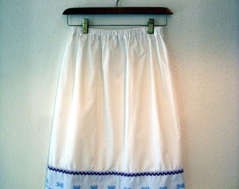 Red, White and Blue Pillowcase skirt