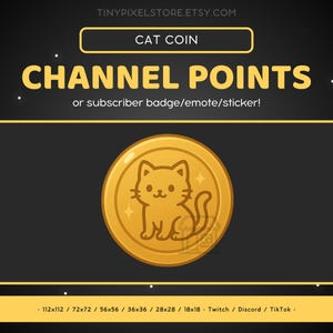 Icono de punto de canal de Twitch con forma de gato dorado, insignia de suscripción, gesto: gesto lindo de Discord, recursos de streaming, emoji de juegos, pegatina, animal, kawaii