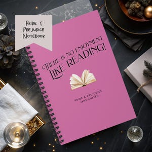Pride and Prejudice Notebook, Jane Austen Stationery, 6x8 Inches