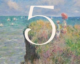 Monet Coastal Collection Wedding Table Numbers 1-20: Coastal Digital Download