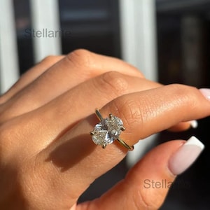 1.5 Carat Oval Cut  Moissanite Solitaire Engagement Ring Anniversary Gifts 14\18k solid gold Daily Ring Oval Solitaire Moissanite Ring Gifts