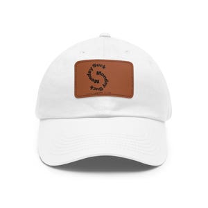 Monday Hating Stijlvolle Dad Hat met leren patch - perfect cadeau voor vaders, vrijetijdskleding, alledaagse stijl, Vaderdag, unieke accessoires