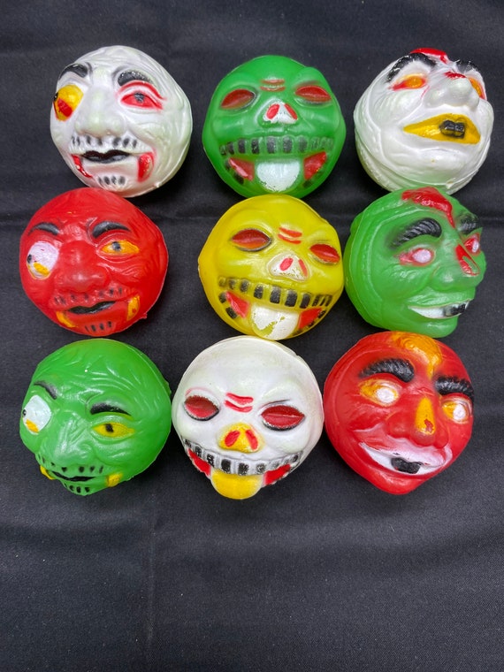 Last Set! Mad Balls/weird Ball K.O. Set of THREE Blow Molded Last Set! Mad Balls/weird Ball K.O. Set of THREE Blow Molded