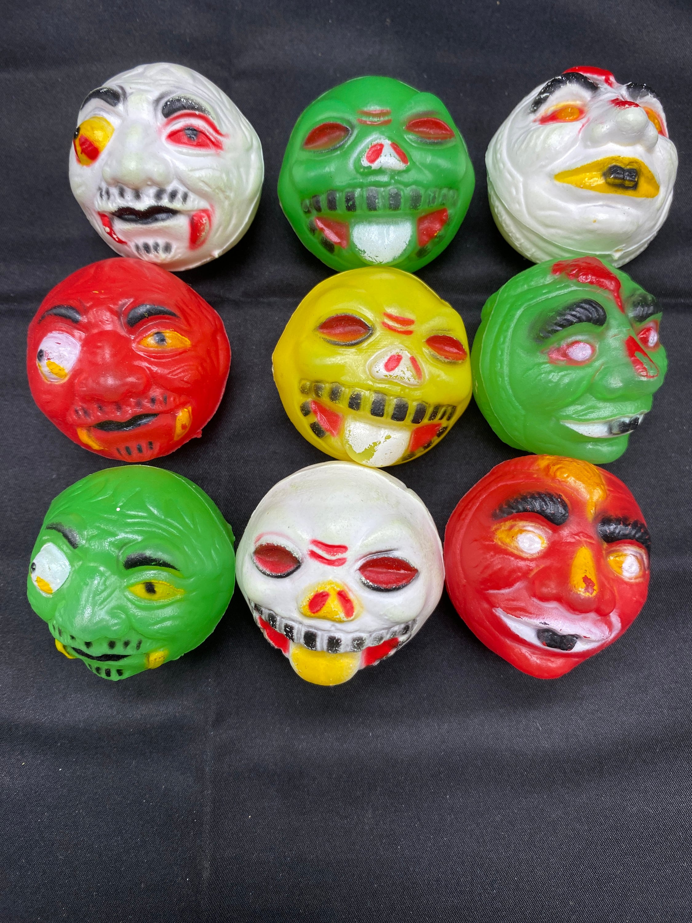 大特価 Set K.O. Ball Balls/weird Mad Set! Last of Molded Blow THREE アンティーク雑貨