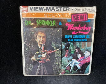SEALED GAF Showtime Dr. Shrinker & Wonderbug Krofft Supershow #1 View-Master set H 2 - 1977