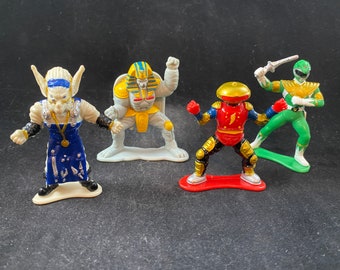Ban Dai Mighty Morphin Power Rangers Mini figure set of 4 misc. loose - 1993