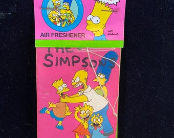 MEDO Simpson Family Car Air freshener sealed in package - 1990