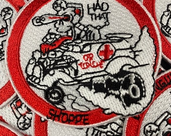 Dr. Tongue’s Mini Embroidered Ambulance Logo Patch