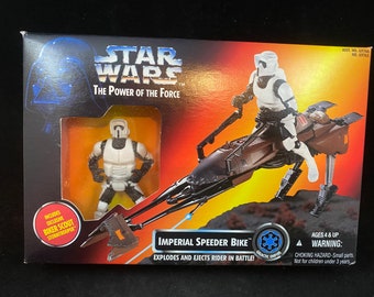 Hasbro Power of the Force II - Imperial Speeder Bike sealed in box - 1995