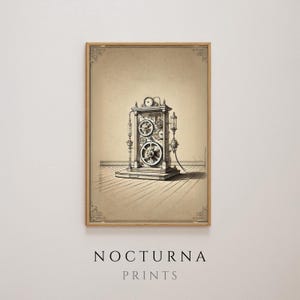 Industrial Steampunk Printable Art | Vintage Machinery Wall Decor | Digital Download