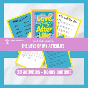 Book Club Games The Love of My Afterlife Book Club Guide Discussion Questions Romance Reading Group Activity Kit Magic Romance Trope Trivia